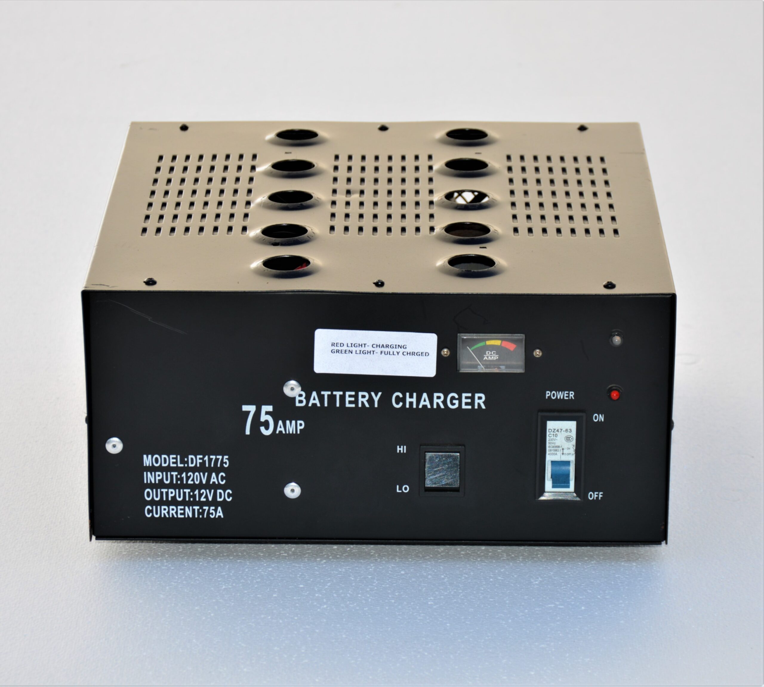 #A 33D 120 V Input 12 V / 75 Amp Output Battery Charger With Over Carging Control Panel