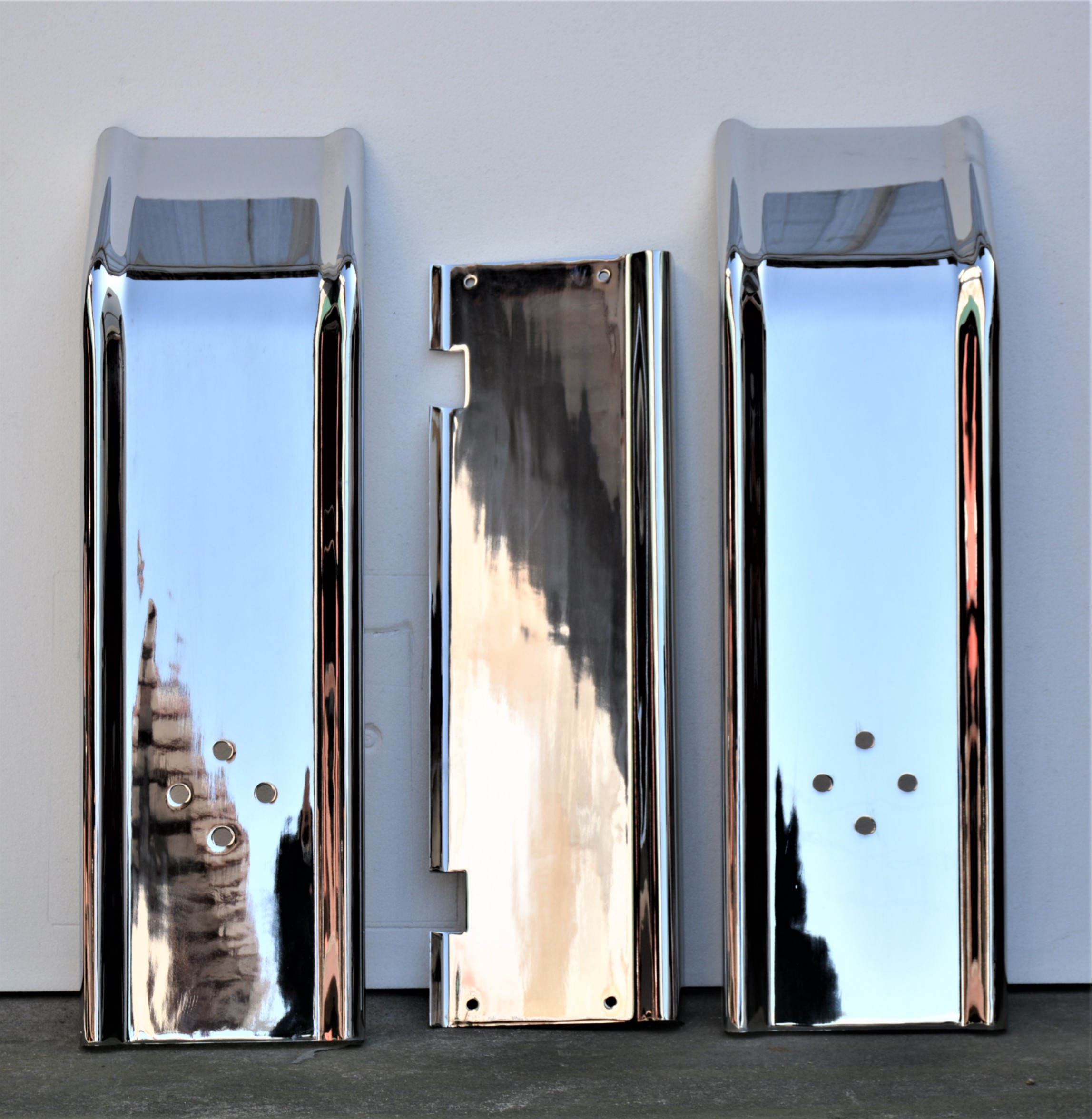 #A F07-050-96 for 96" Wider Truck Rear Bumper  With  Steps, Only Bumper 3 pieces