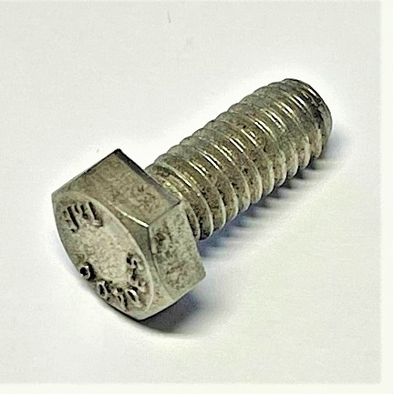 X174M  .250X .500''  HEX BOLT ZINC