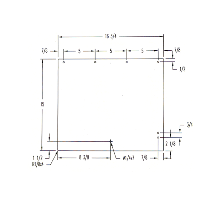 #X 263 STEEL OR GRUMMAN TRUCK OVEN DOOR