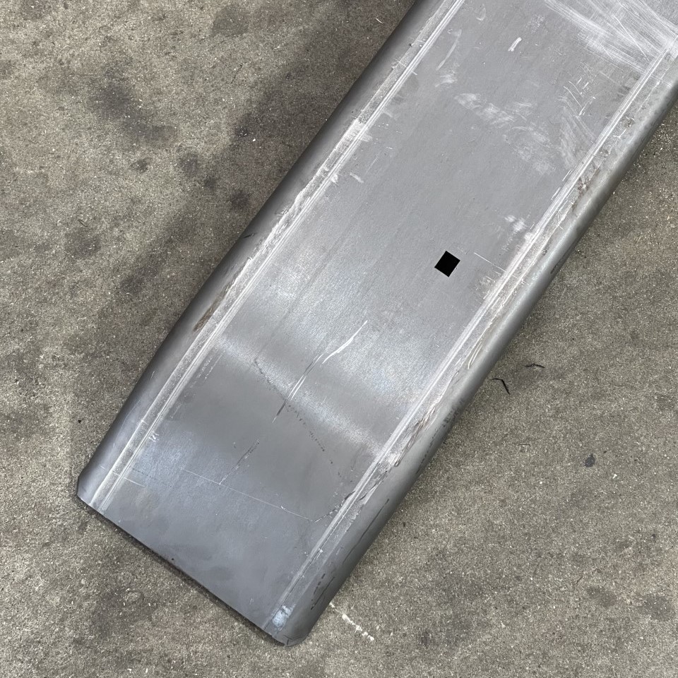 X879H   FRONT BUMPER FOR 96" TRUCK  NO CHROME